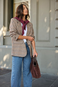 Joni Blazer - Brown Check