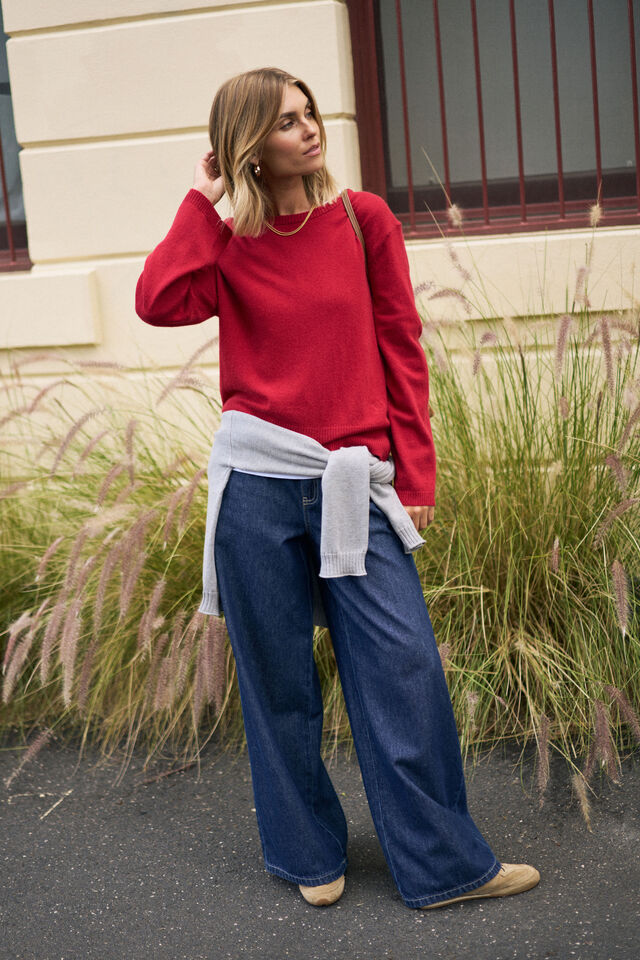 Ness Knit Pullover - Chilli