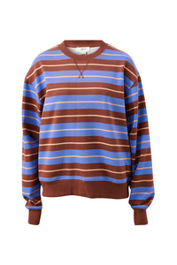Romy Crew - Vintage Blue Pink Clay Burnt Toffee Stripe