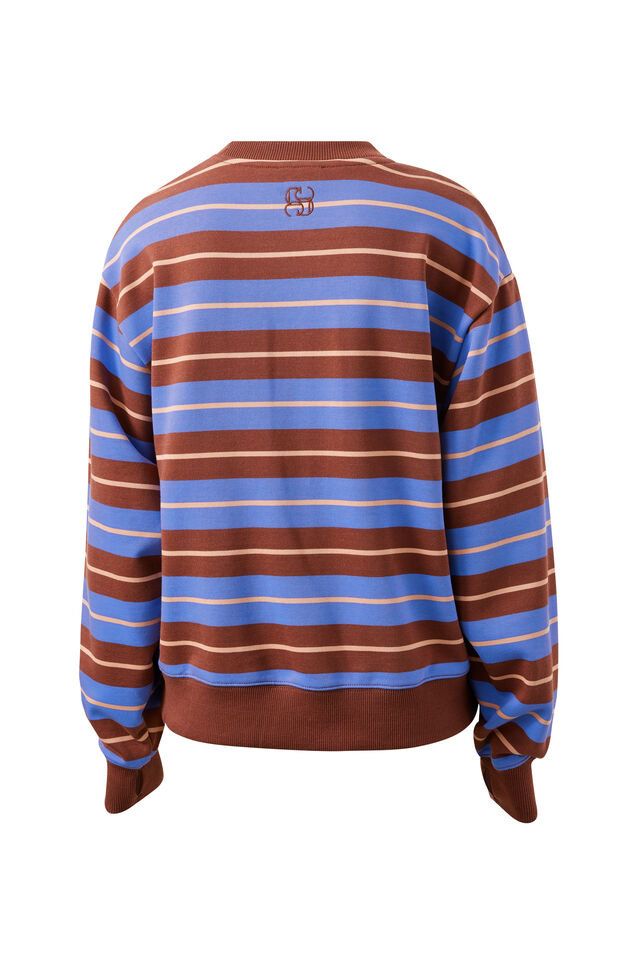 Romy Crew - Vintage Blue Pink Clay Burnt Toffee Stripe