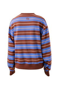 Romy Crew - Vintage Blue Pink Clay Burnt Toffee Stripe