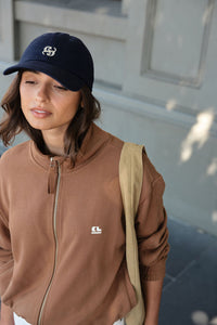 Freya Zip Thru Sweat - Toffee