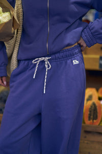Jenna Tapered Trackpant - Washed Navy