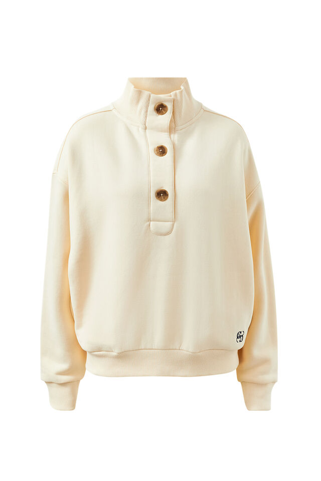 Marli Button Sweat - Marshmellow