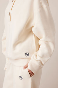 Marli Button Sweat - Marshmellow