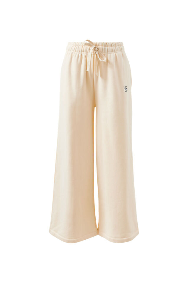 Ivy Wide Leg Trackpant - Marshmellow