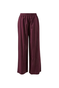 Izzie Pinstitch Pant - Burgundy