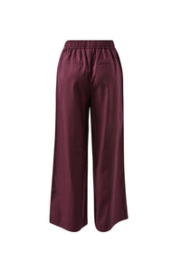 Izzie Pinstitch Pant - Burgundy
