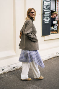 Estelle Funnel Neck Jacket - Moss