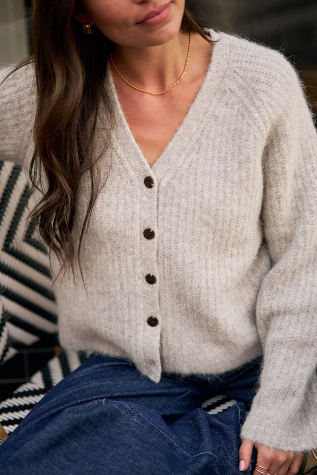 Birdie Lofty Cardi - Silver Marle