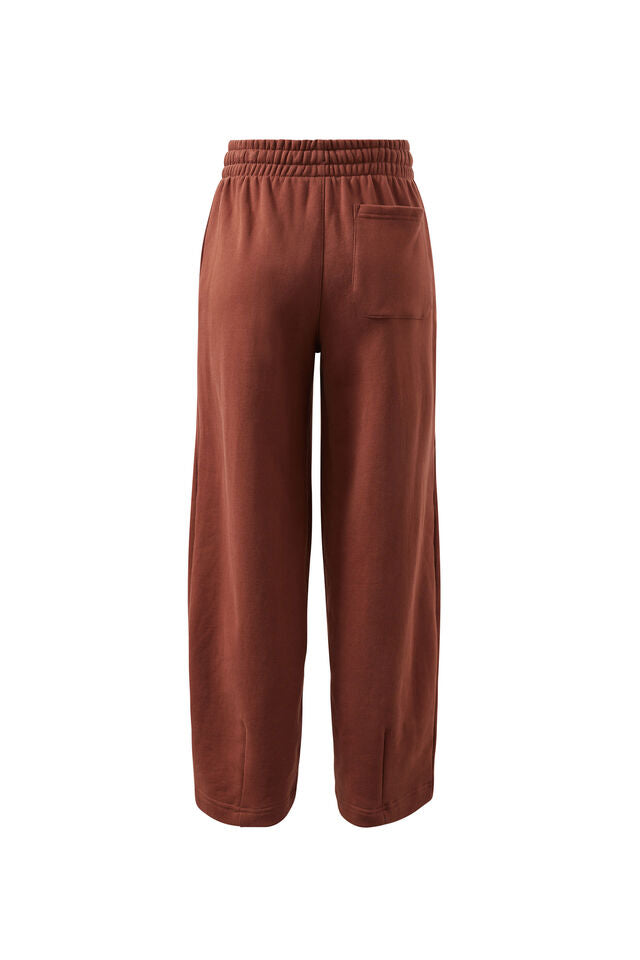 Elise Barrel Trackpant - Burnt Toffee