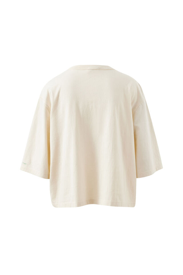 Macy Print Tee - Buff/Burleigh Heads