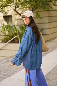 Gwynne Shirt - Fresh Indigo