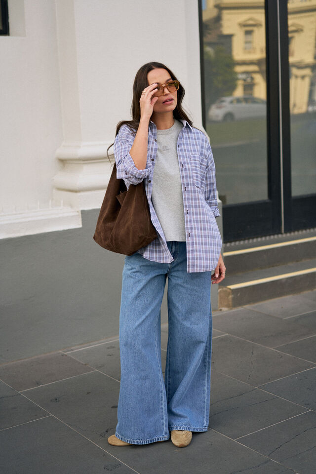 Reese Wide Jean - Vintage Blue