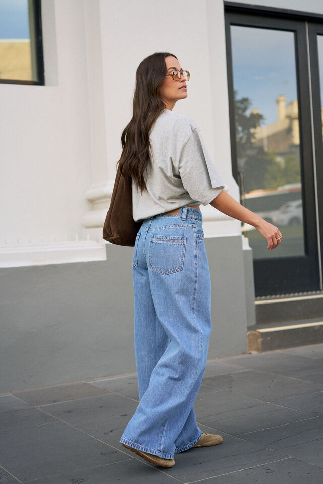 Reese Wide Jean - Vintage Blue