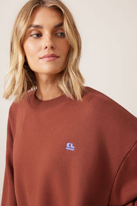 Quinn Slouchy Crew - Burnt Toffee