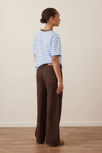 Willow Soft Wide Leg Jean - Chocolate