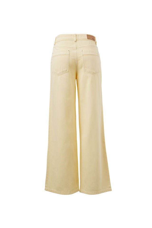 Willow Soft Wide Leg Jean - Butter