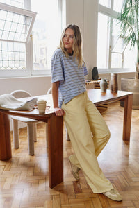 Willow Soft Wide Leg Jean - Butter