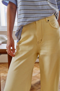 Willow Soft Wide Leg Jean - Butter