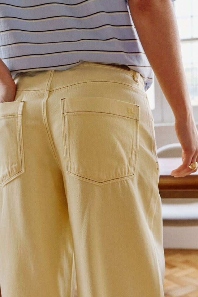 Willow Soft Wide Leg Jean - Butter