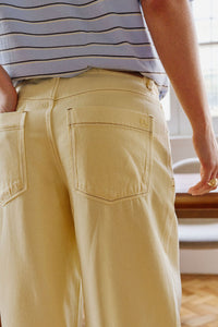 Willow Soft Wide Leg Jean - Butter