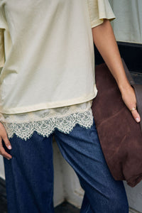Lacey Tee - Marshmallow