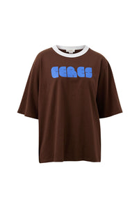 Luna Relaxed Tee - Chocolate Ceres Abstract