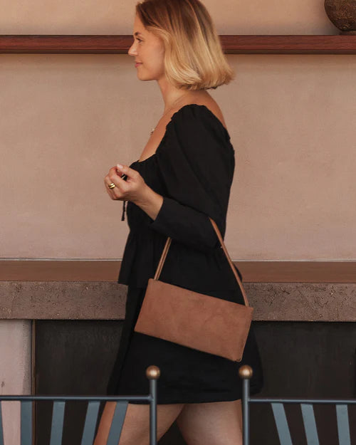 Lara Handbag - Suedette Tan