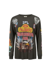 Pajarito Long Sleeve Tee - Charcoal Grey