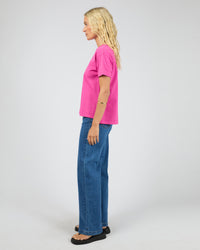 AAE Washed Tee - Fuchsia