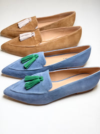 Luna Sole Palace - Cobalt/Emerald Suede