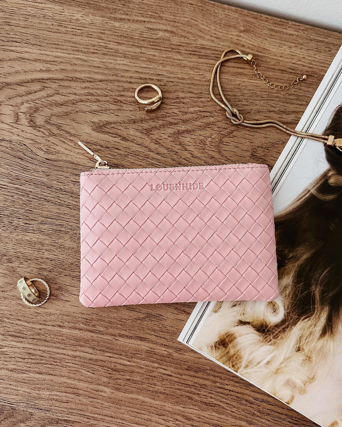 Kuta Purse - Woven Pink