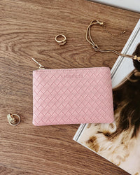Kuta Purse - Woven Pink