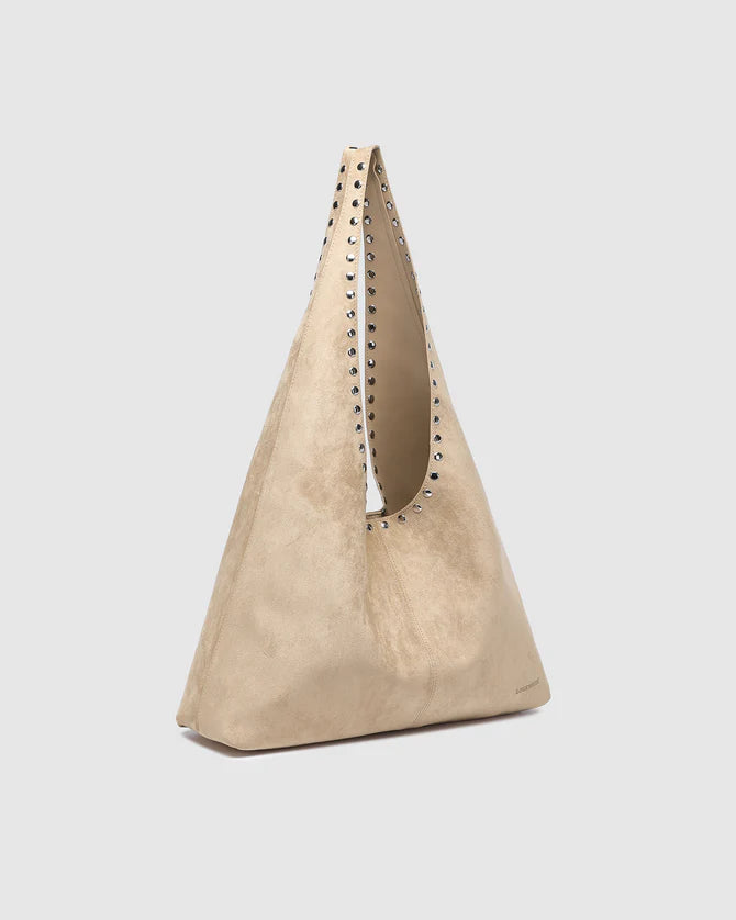 Hailey Suedette Shoulder Bag - Blonde