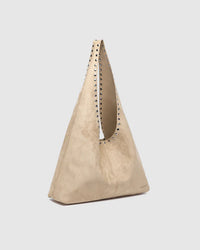 Hailey Suedette Shoulder Bag - Blonde