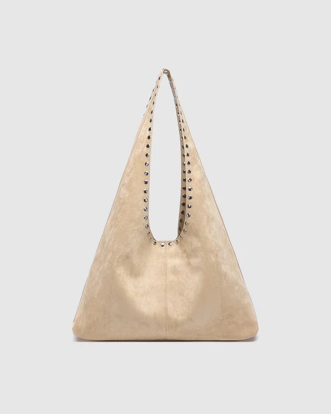 Hailey Suedette Shoulder Bag - Blonde