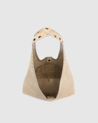 Hailey Suedette Shoulder Bag - Blonde