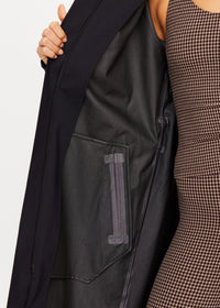 James Hooded Trench Coat - Black