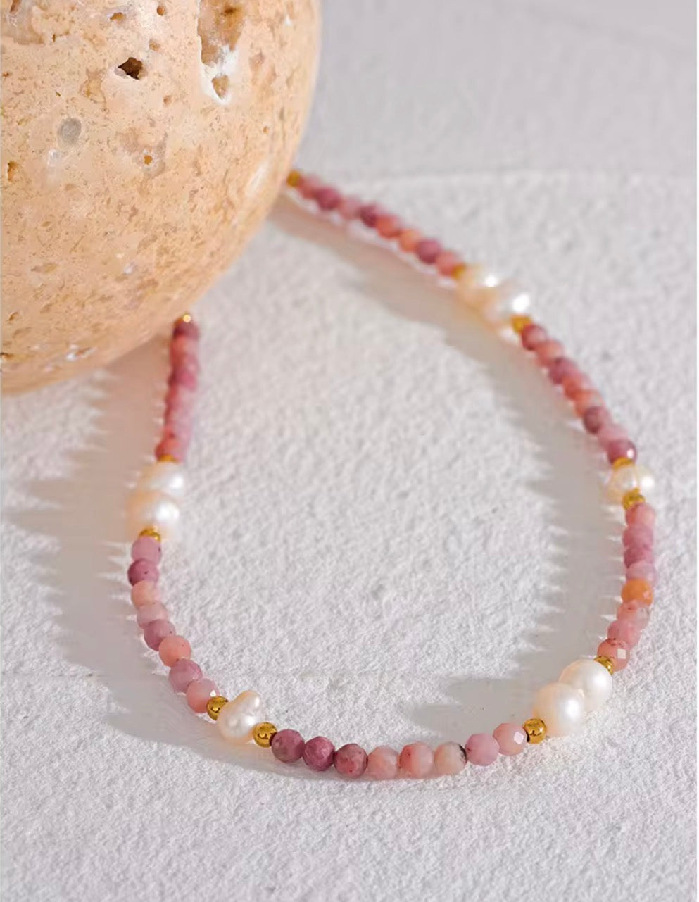 Rosewater Stone Necklace