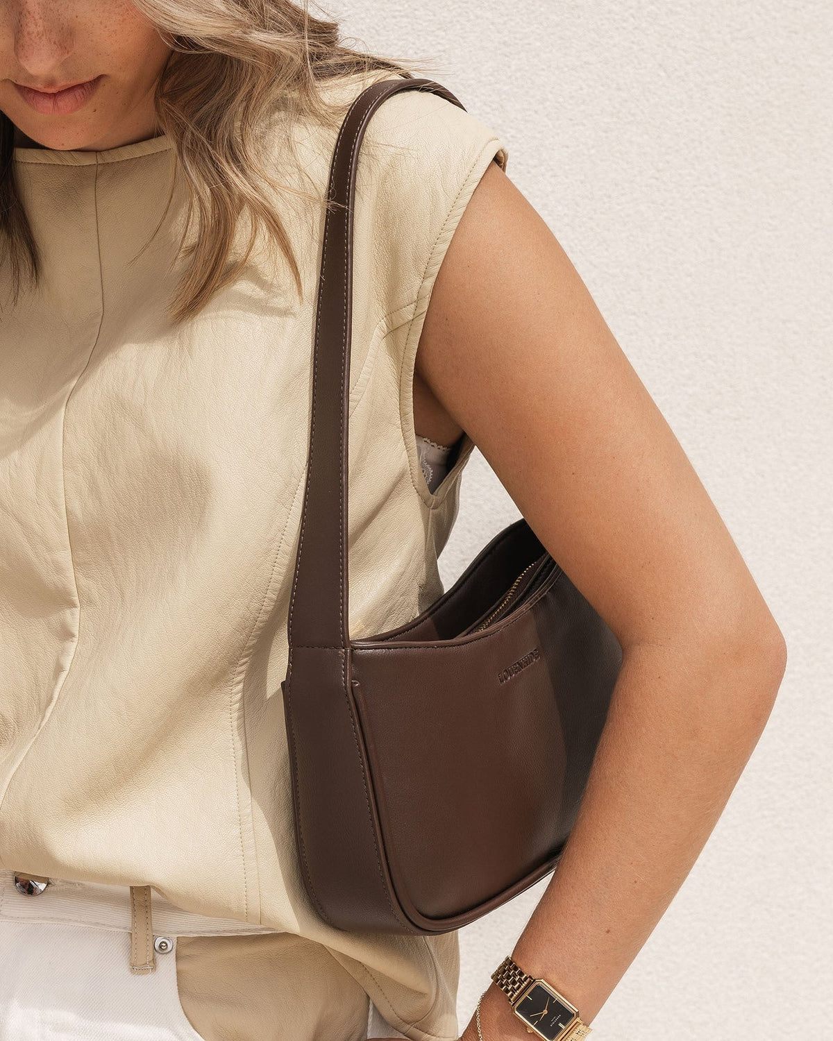 Ivy Shoulder Bag - Chocolate