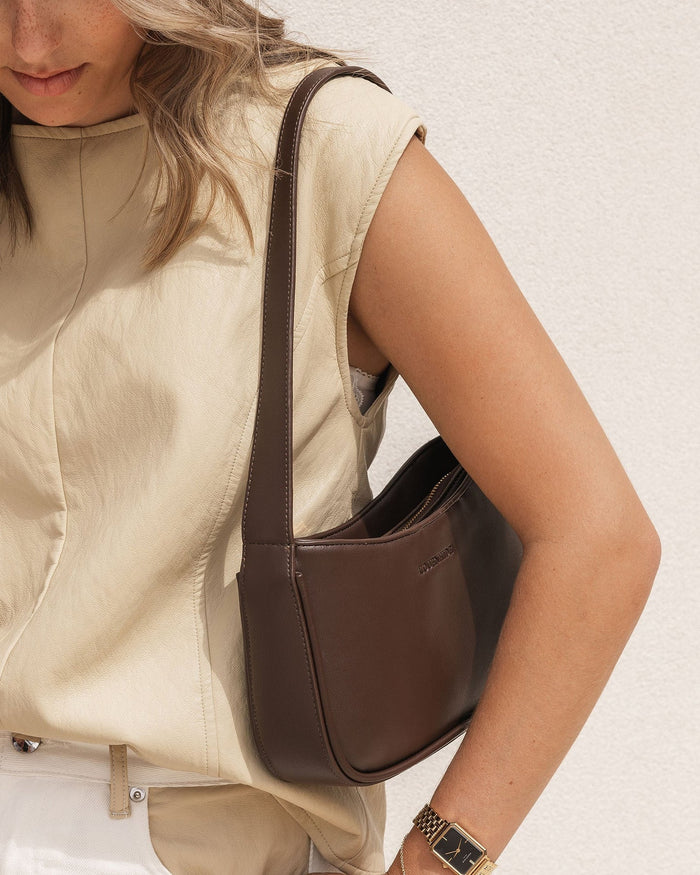 Ivy Shoulder Bag - Chocolate