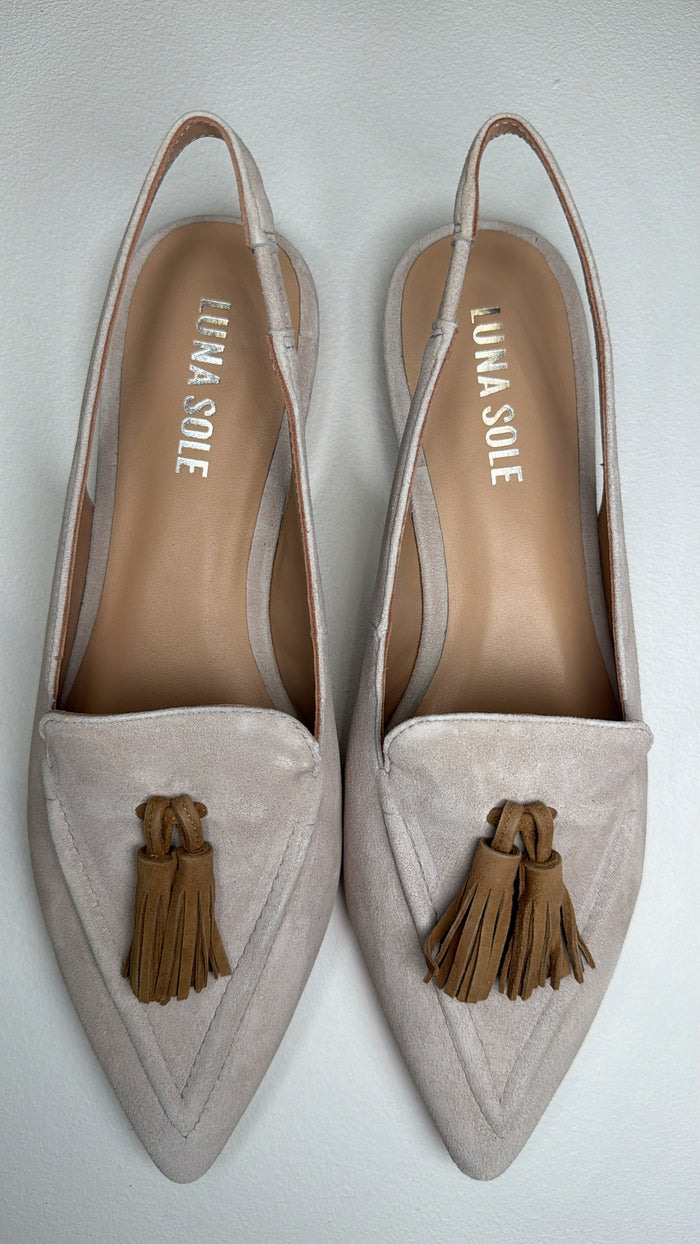 Luna Sole Piper - Creme/Brown Suede