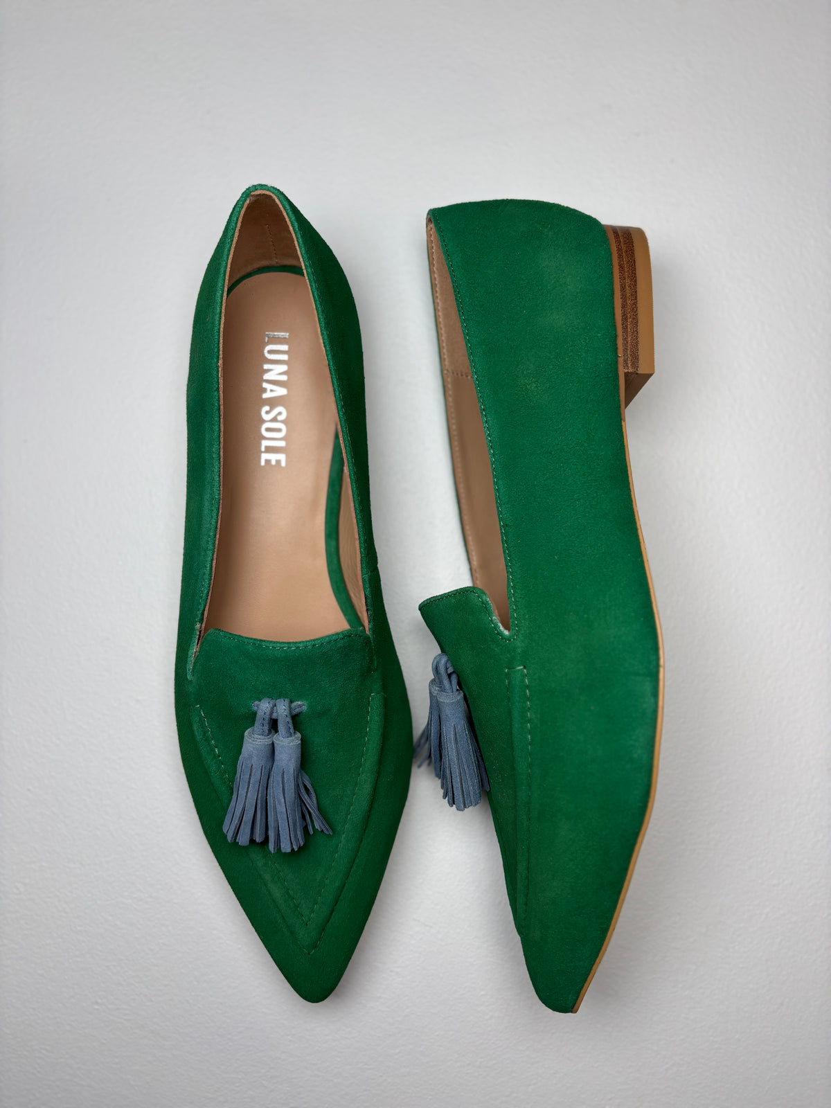 Luna Sole Palace Emerald/Cobalt Suede