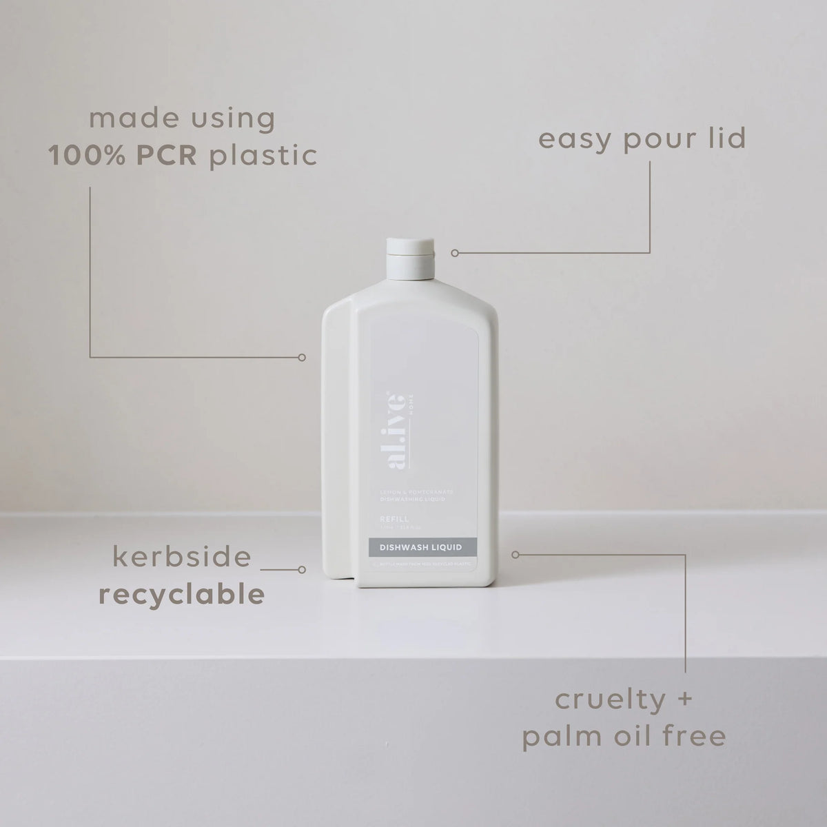 1 L Dish Wash Refill - Lemon & Pomegranate