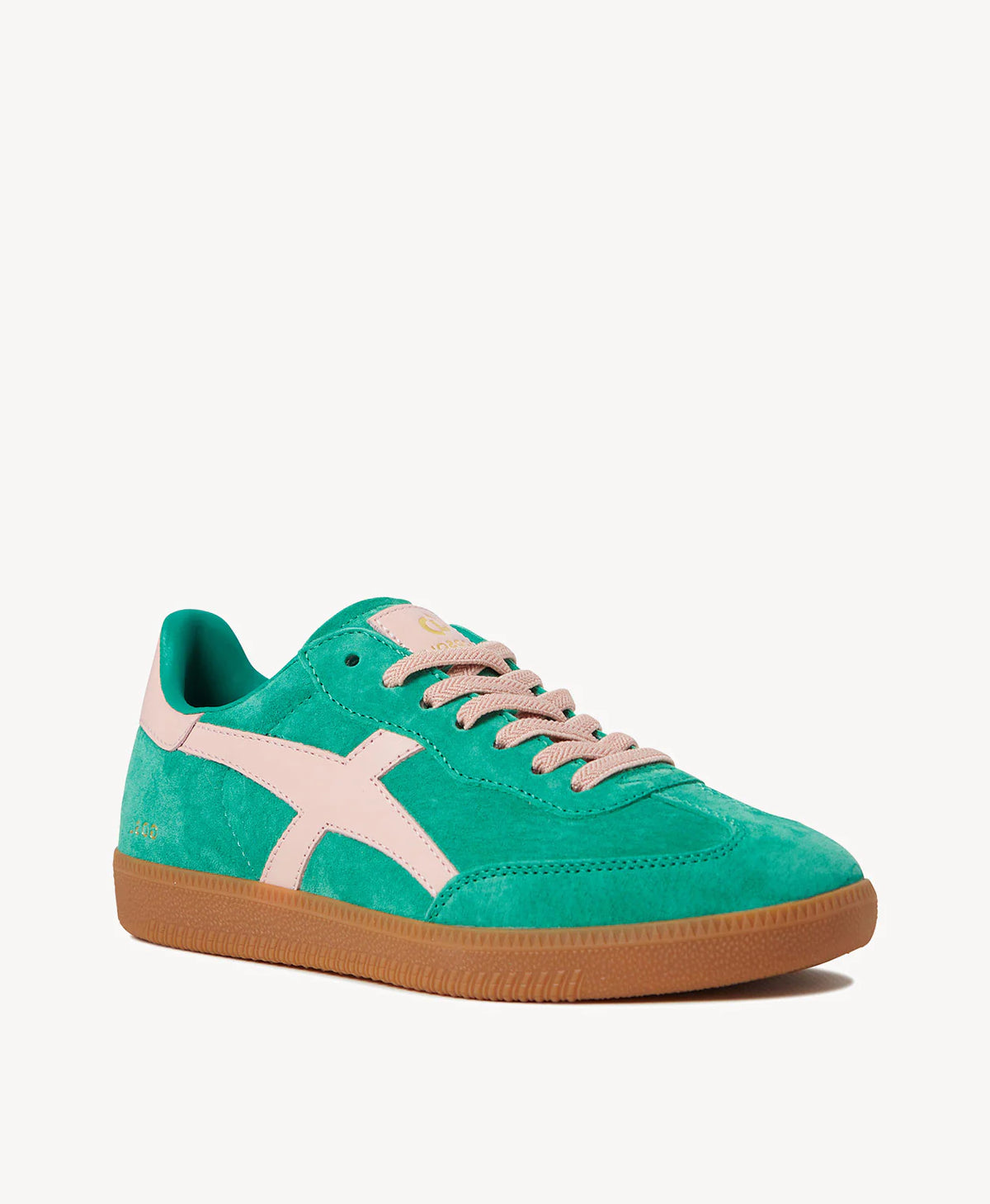 Goodsole 2001 Crossroads - Pine Green Suede/Pink Leather