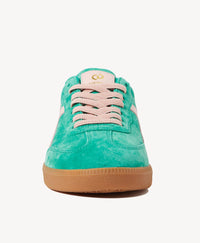 Goodsole 2001 Crossroads - Pine Green Suede/Pink Leather