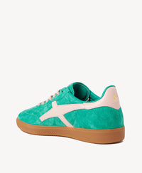 Goodsole 2001 Crossroads - Pine Green Suede/Pink Leather