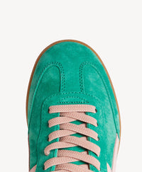 Goodsole 2001 Crossroads - Pine Green Suede/Pink Leather