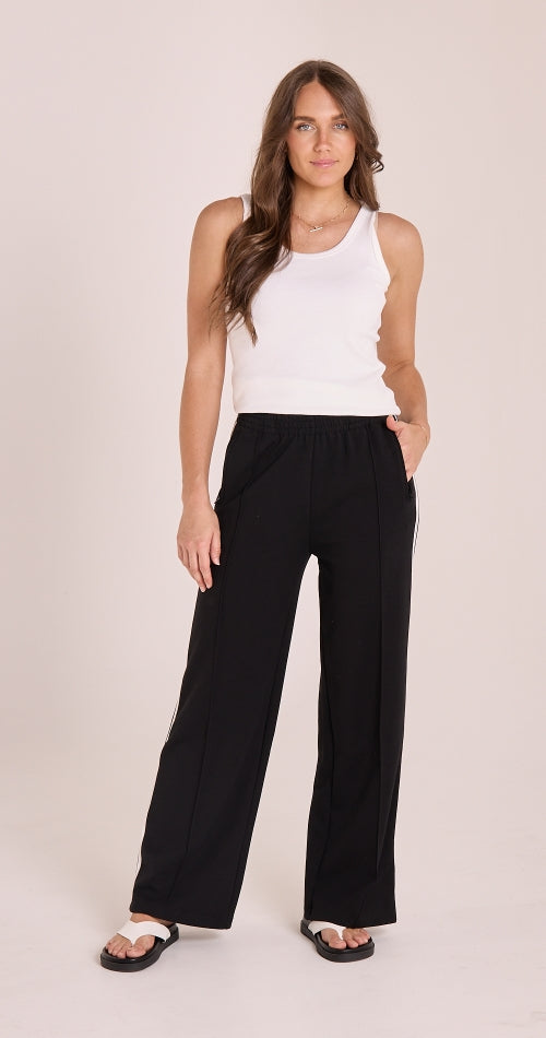 Noah Wide Pant - Black Stripe